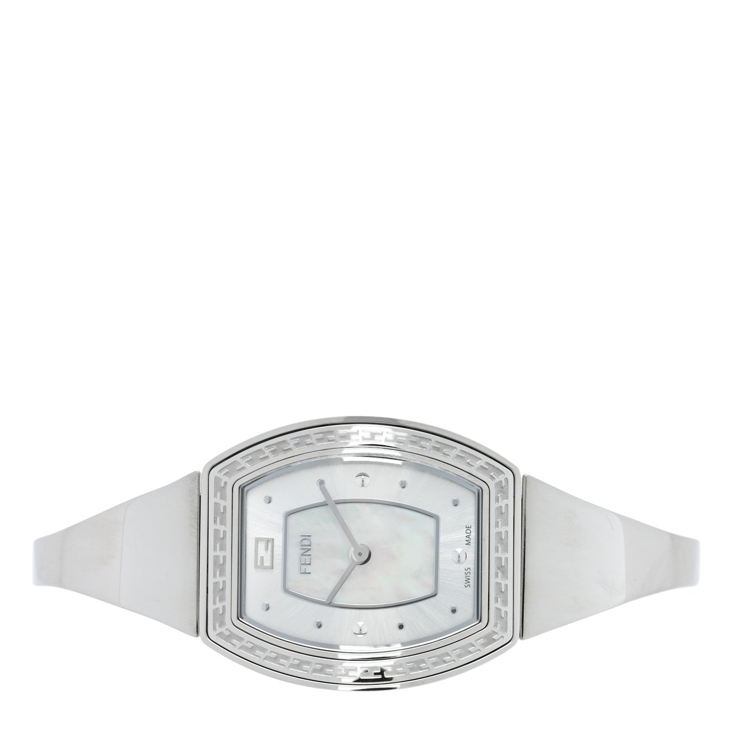 Fendi Stainless Steel Mother of Pearl 28mm Fendi My Way Tonneau Quartz Watch 2 of 5