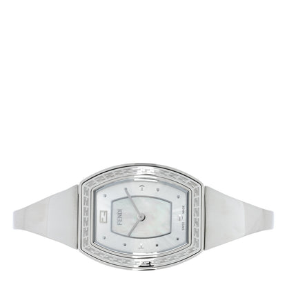 Fendi Stainless Steel Mother of Pearl 28mm Fendi My Way Tonneau Quartz Watch 2 of 5