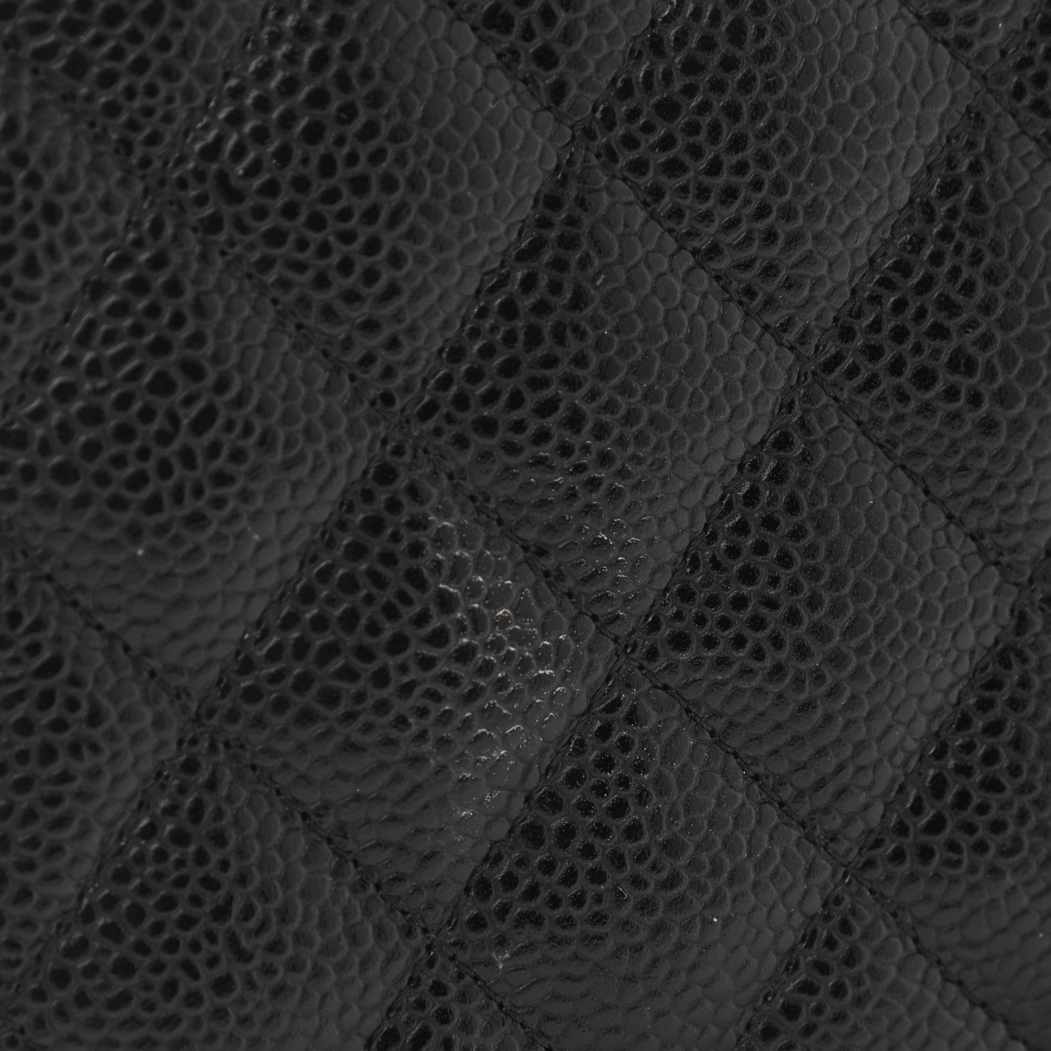 Chanel Caviar Quilted Large Gusset Zip Around Wallet Black 9 of 10