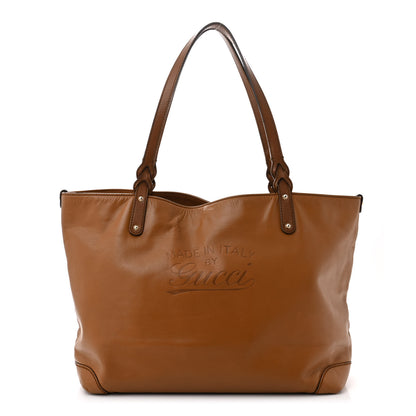 Gucci Calfskin Medium Craft Tote Brown 1 of 11
