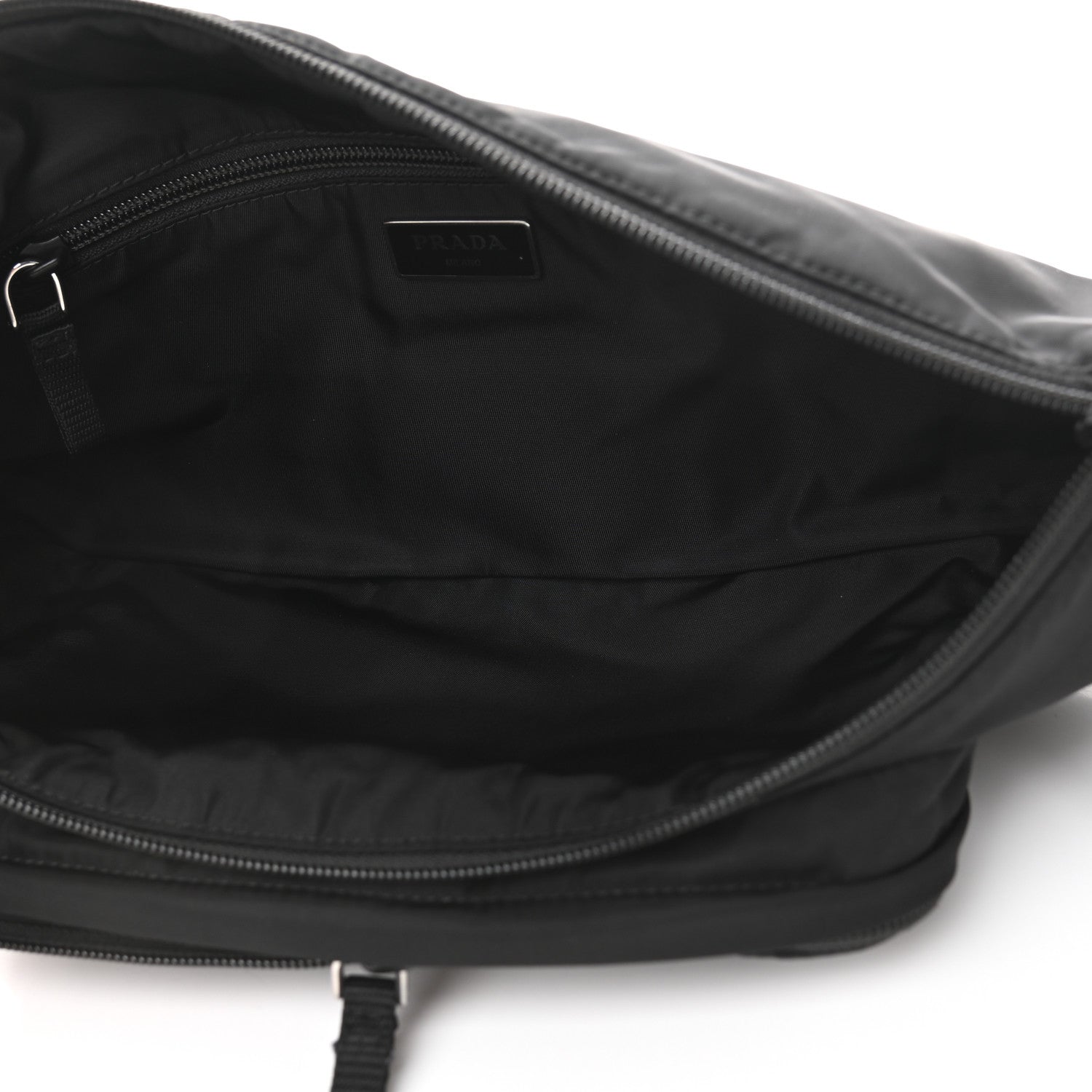 Prada Tessuto Nylon Montagna Belt Bag Black 7 of 11