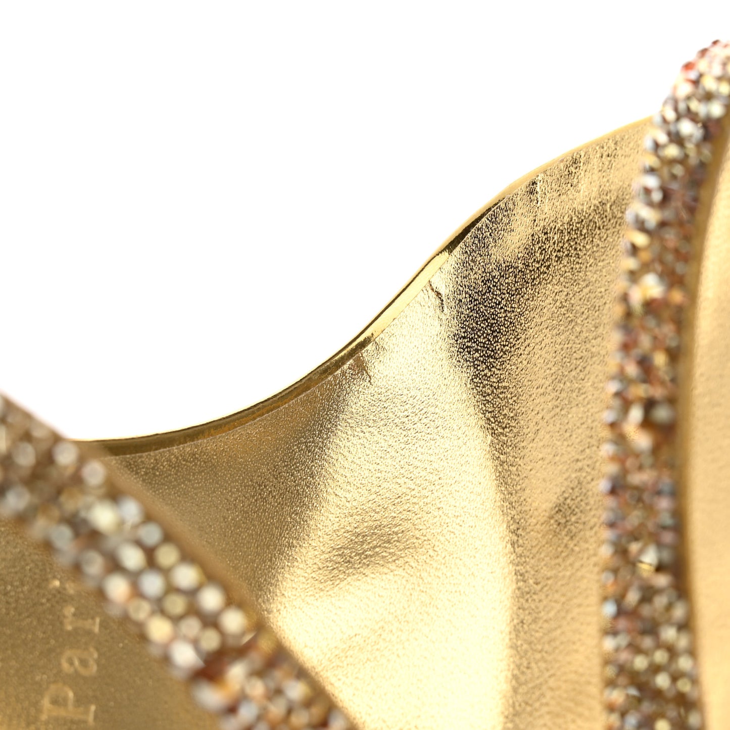 Crystal Strass Rosalie 100 Sandals 37 Cry Aurum Gold