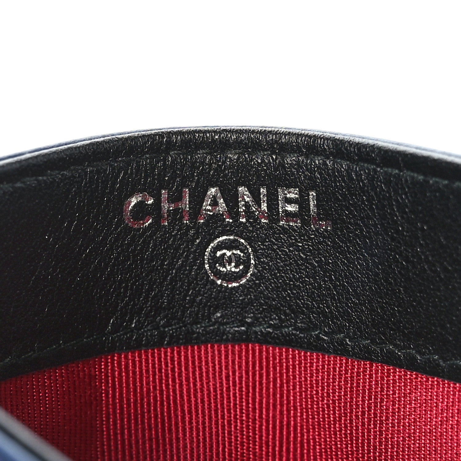 Chanel Aged Calfskin Quilted Gabrielle Card Holder Wallet Navy Black 7 of 9