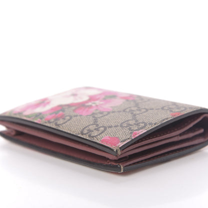 Gucci GG Supreme Monogram Blooms Card Case Beige Multicolor Dry Rose 9 of 10