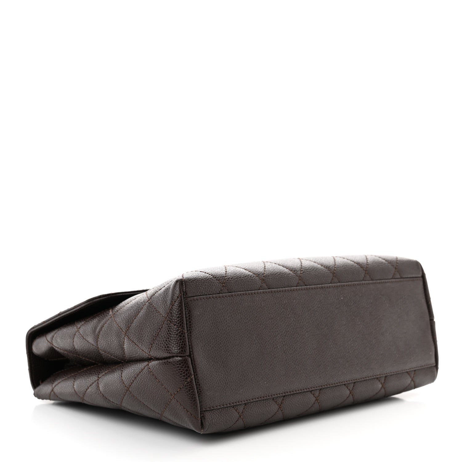 Chanel Caviar Quilted Jumbo Kelly Flap Brown 4 of 10