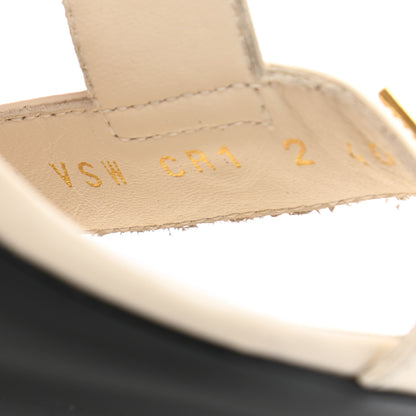 Valentino Garavani Calfskin Roman Stud T-Strap 90mm Sandals 40 Light Ivory 8 of 11