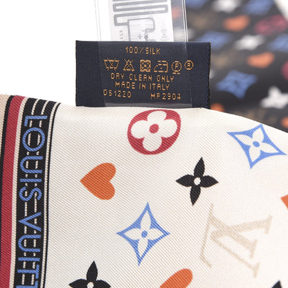 Louis Vuitton Silk Game On Bandeau Black White 3 of 3