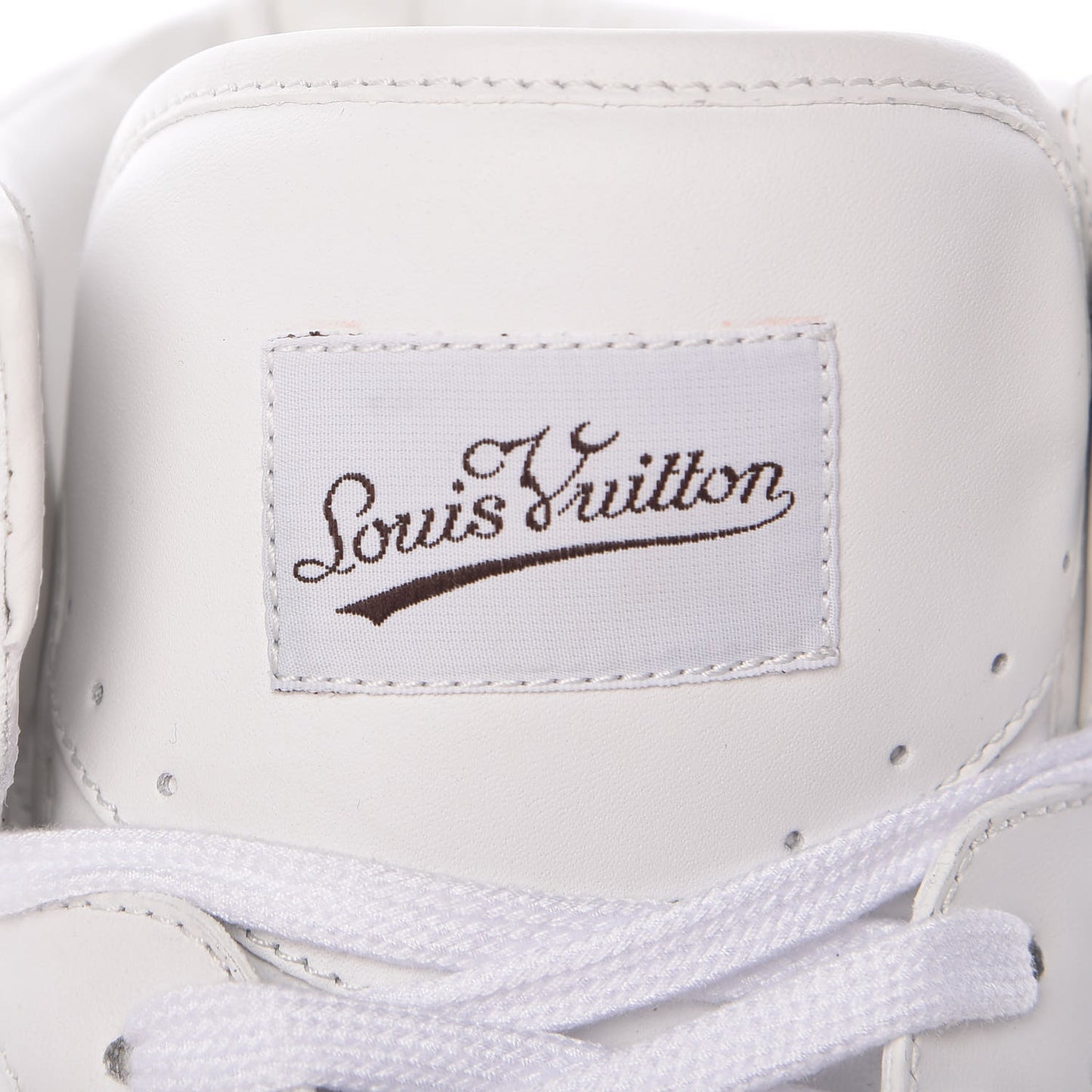 Calfskin Rivoli High Top Sneakers 8 White
