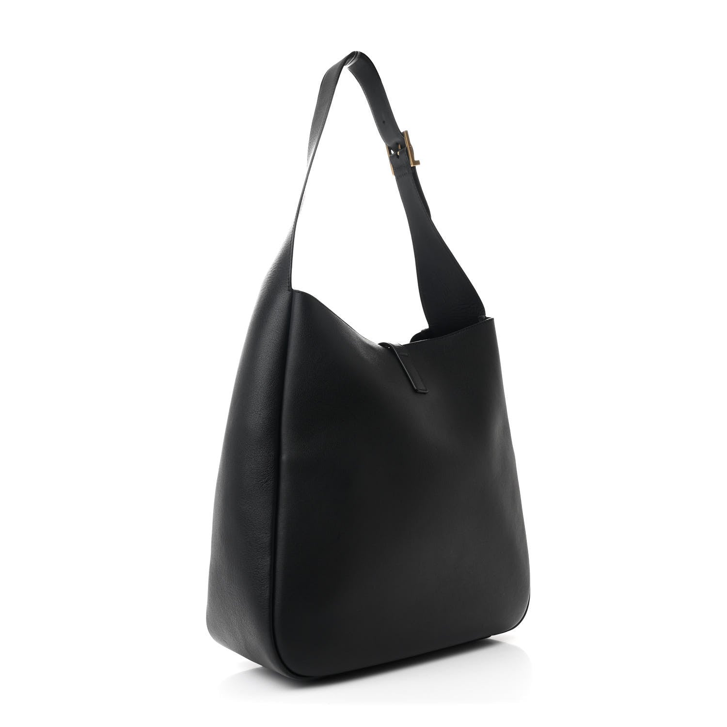 Saint Laurent Smooth Calfskin Large Le 5 A 7 Soft Hobo Black 3 of 10