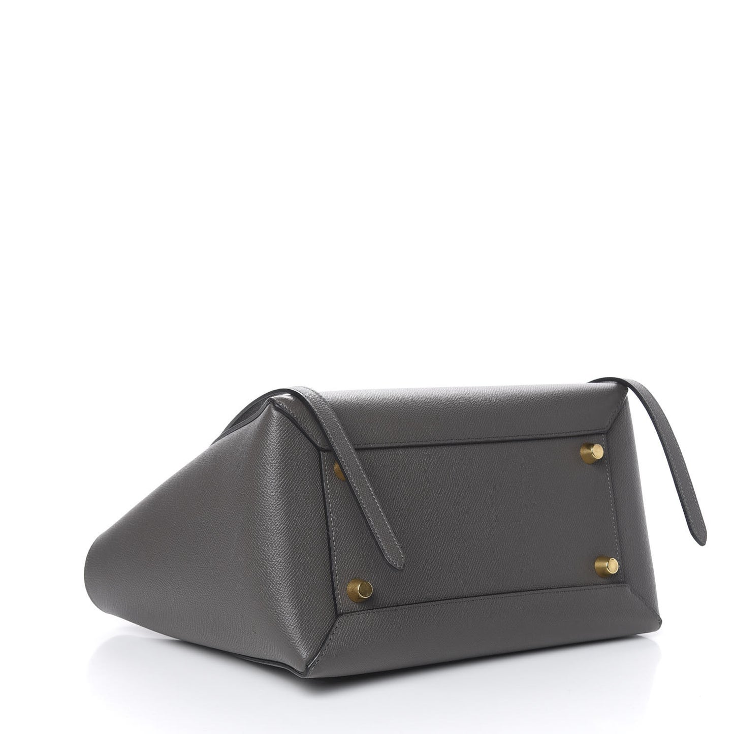 Grained Calfskin Mini Belt Bag Grey
