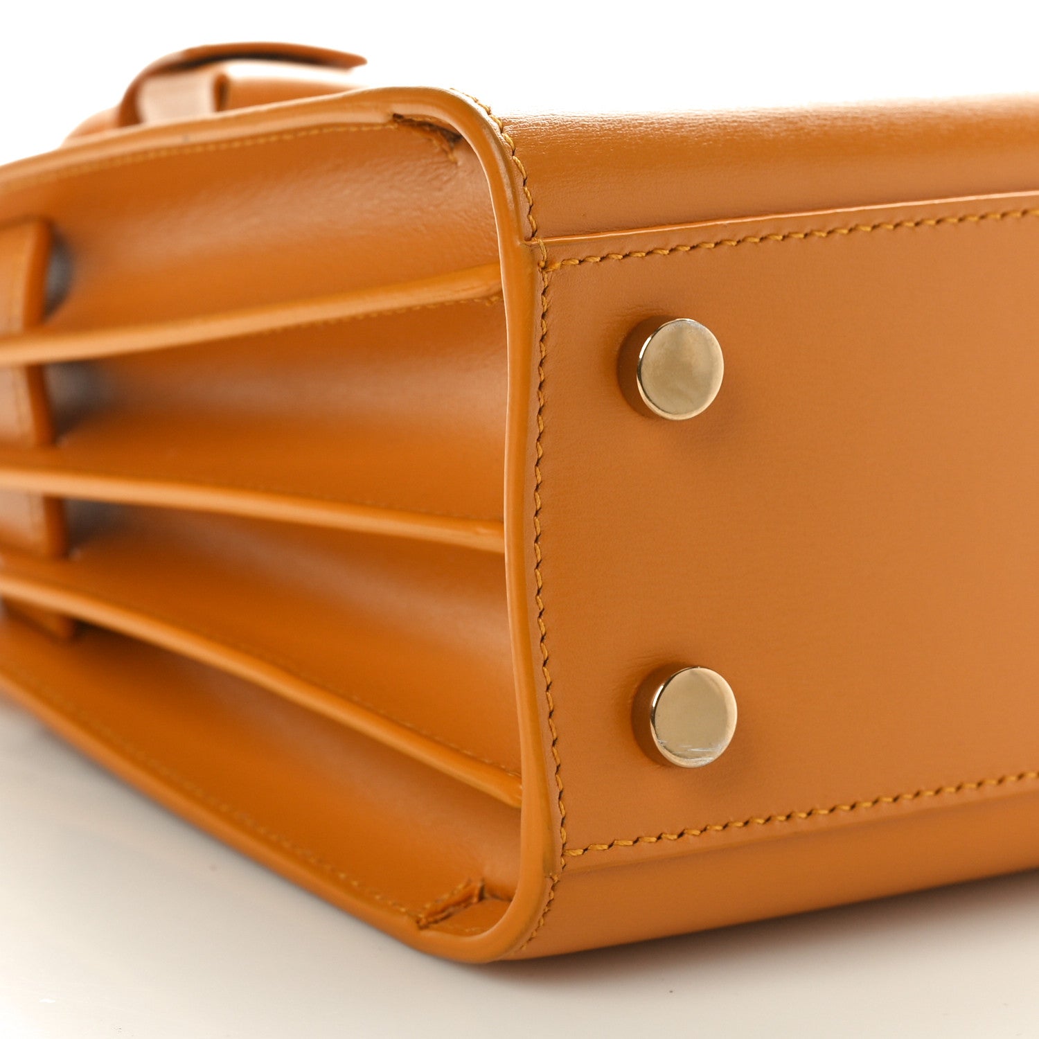 Saint Laurent Calfskin Nano Sac De Jour Mustard 9 of 10