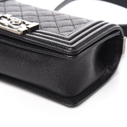 Chanel Caviar Quilted Small Boy Flap Black 9 of 10