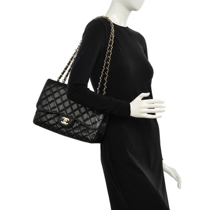 Chanel Caviar Quilted Jumbo Single Flap Black 2 of 6