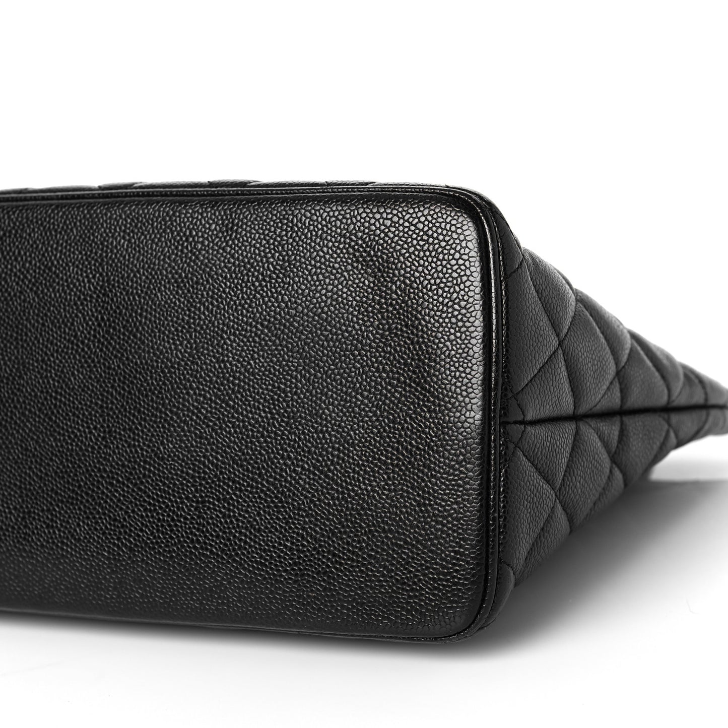 Caviar Quilted Medallion Tote Black