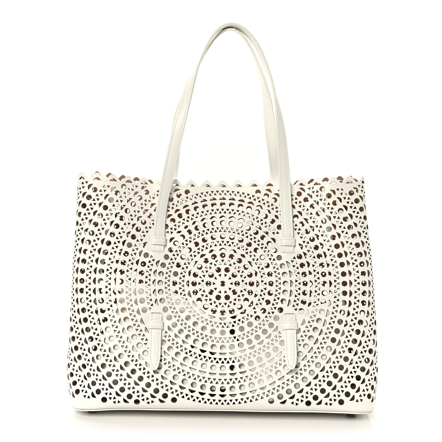 Alaia Calfskin Vienne Mina 32 Bag White 1 of 9