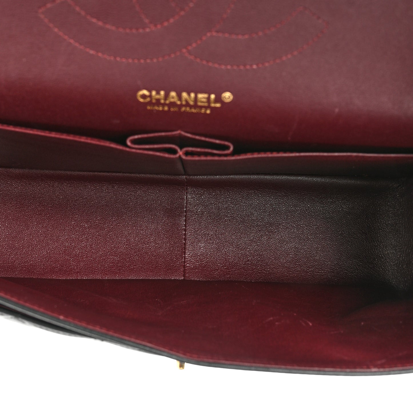 Lambskin Quilted Jumbo Double Flap Black