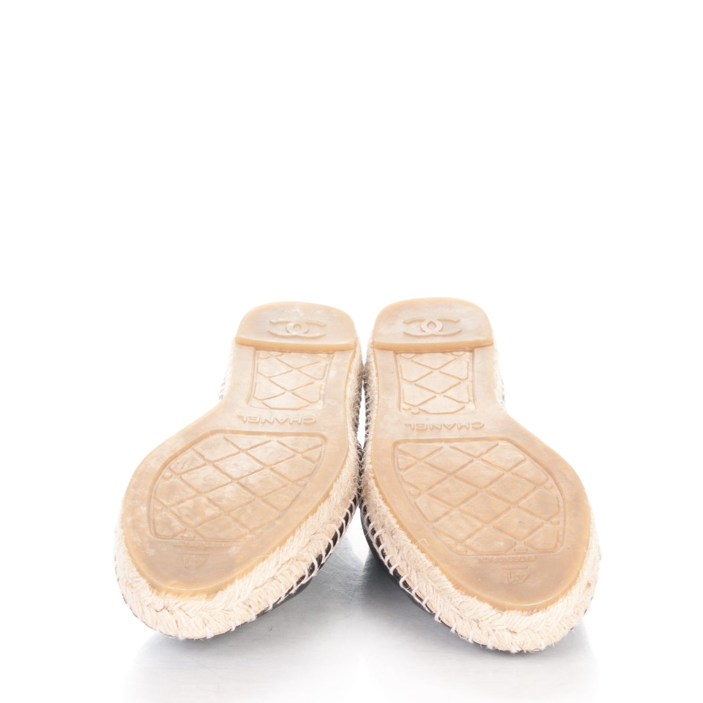 Lambskin CC Espadrilles 41 Black