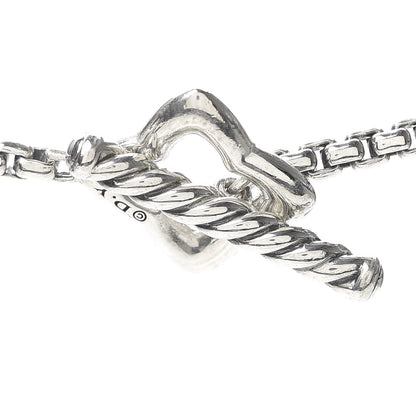 David Yurman Sterling Silver 25mm Quatrefoil Chain Necklace 4 of 5