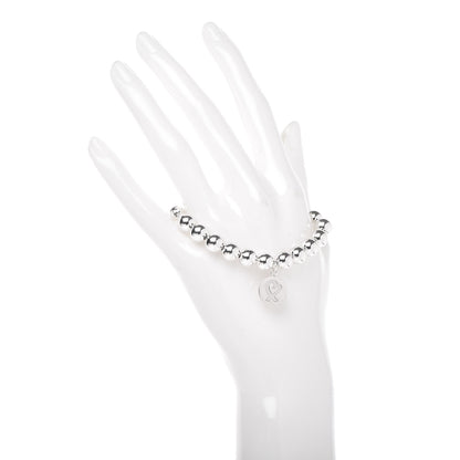 Tiffany Sterling Silver 8mm Paloma Picasso Bead Loving Heart Tag Bracelet 2 of 5