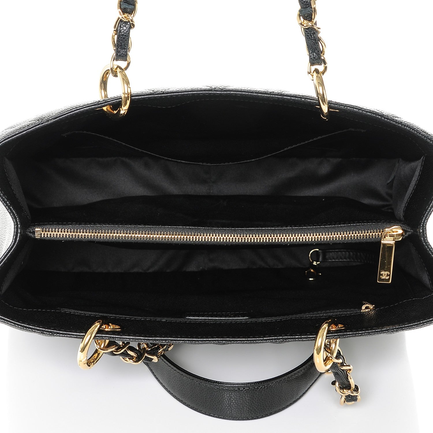 Chanel Caviar Quilted Grand Shopping Tote GST Black 5 of 7