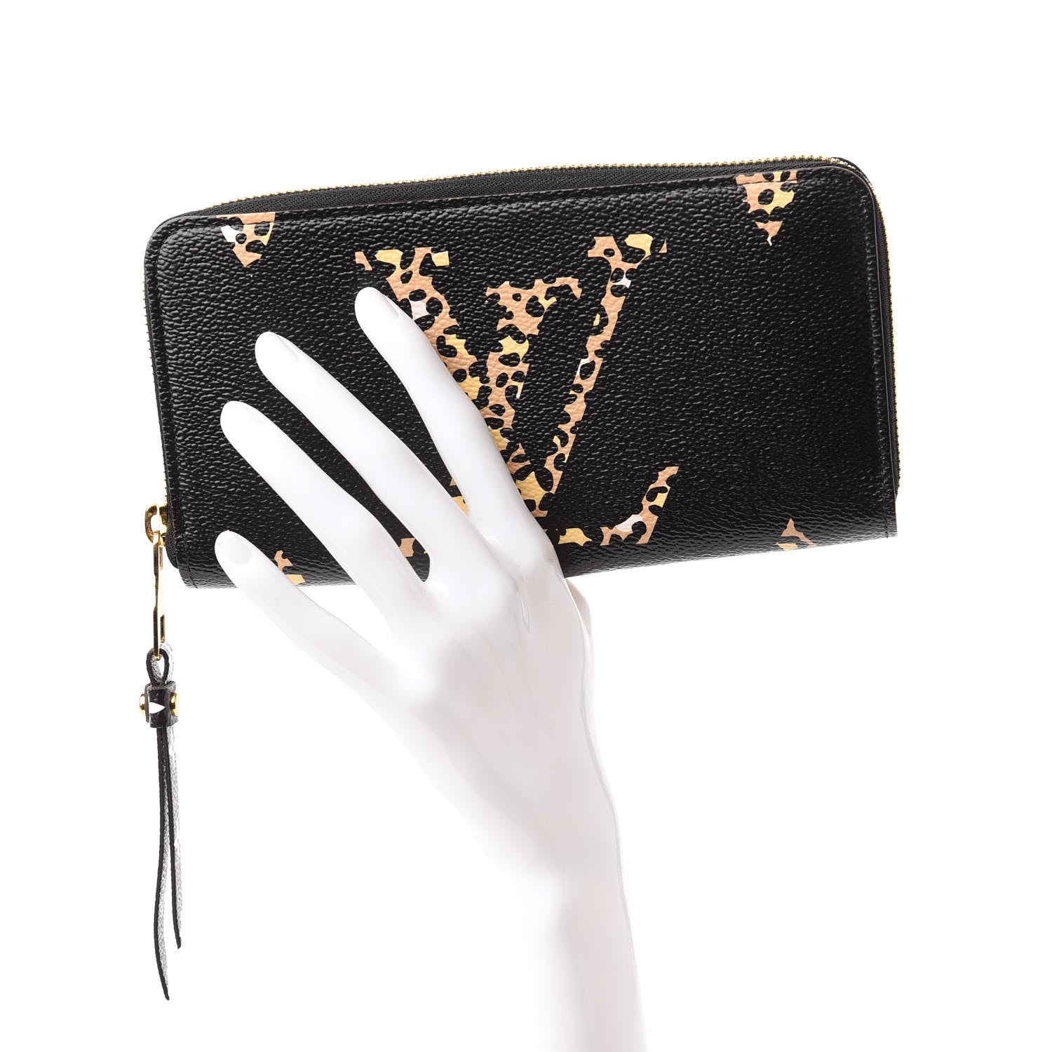 Louis Vuitton Monogram Giant Jungle Zippy Wallet Black 2 of 11