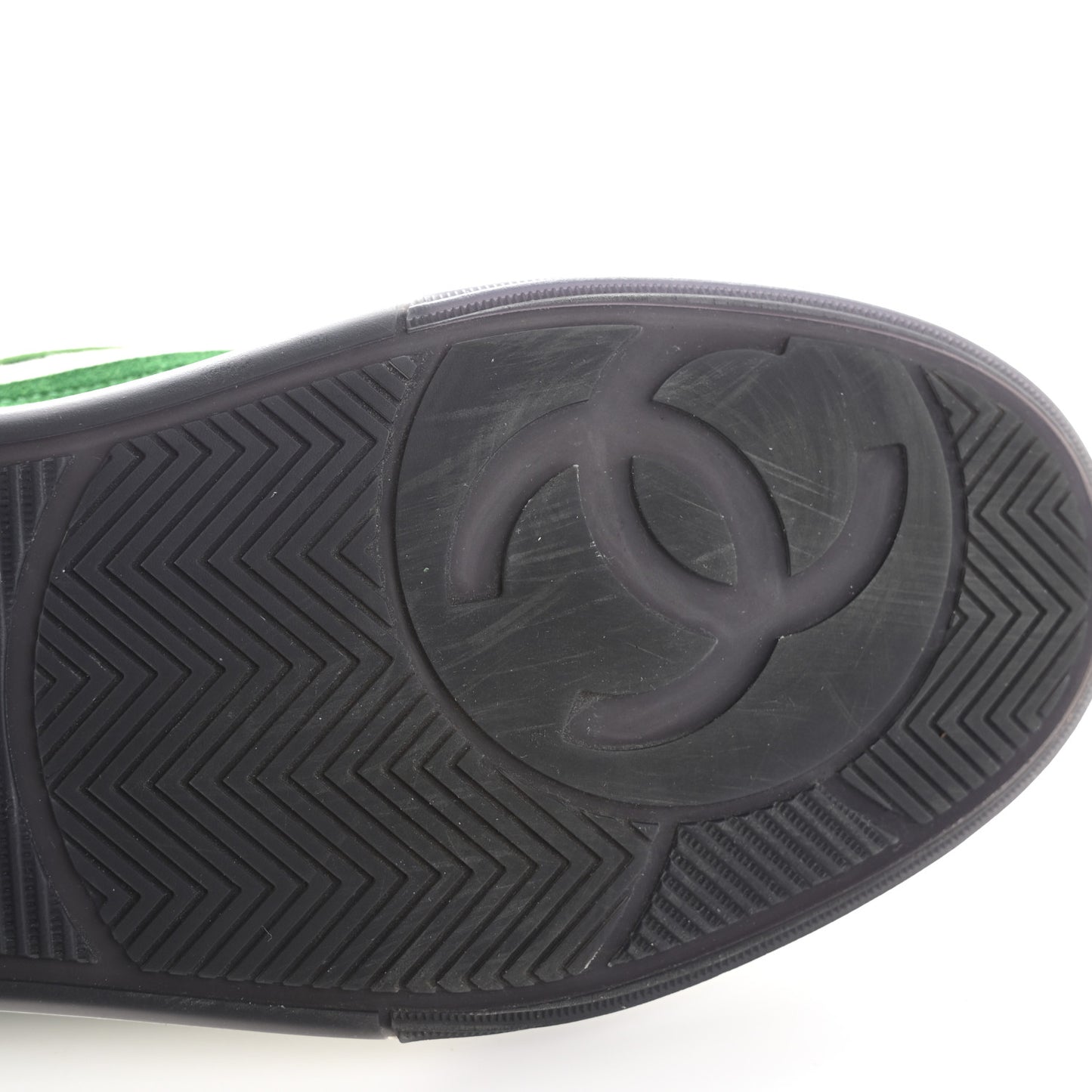 Suede Kidskin Womens CC Sneakers 39 White Green