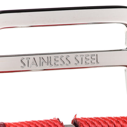 Hermes Nylon Weave Apple Watch Single Tour Band 40mm Rouge De Coeur Rouge H 6 of 7