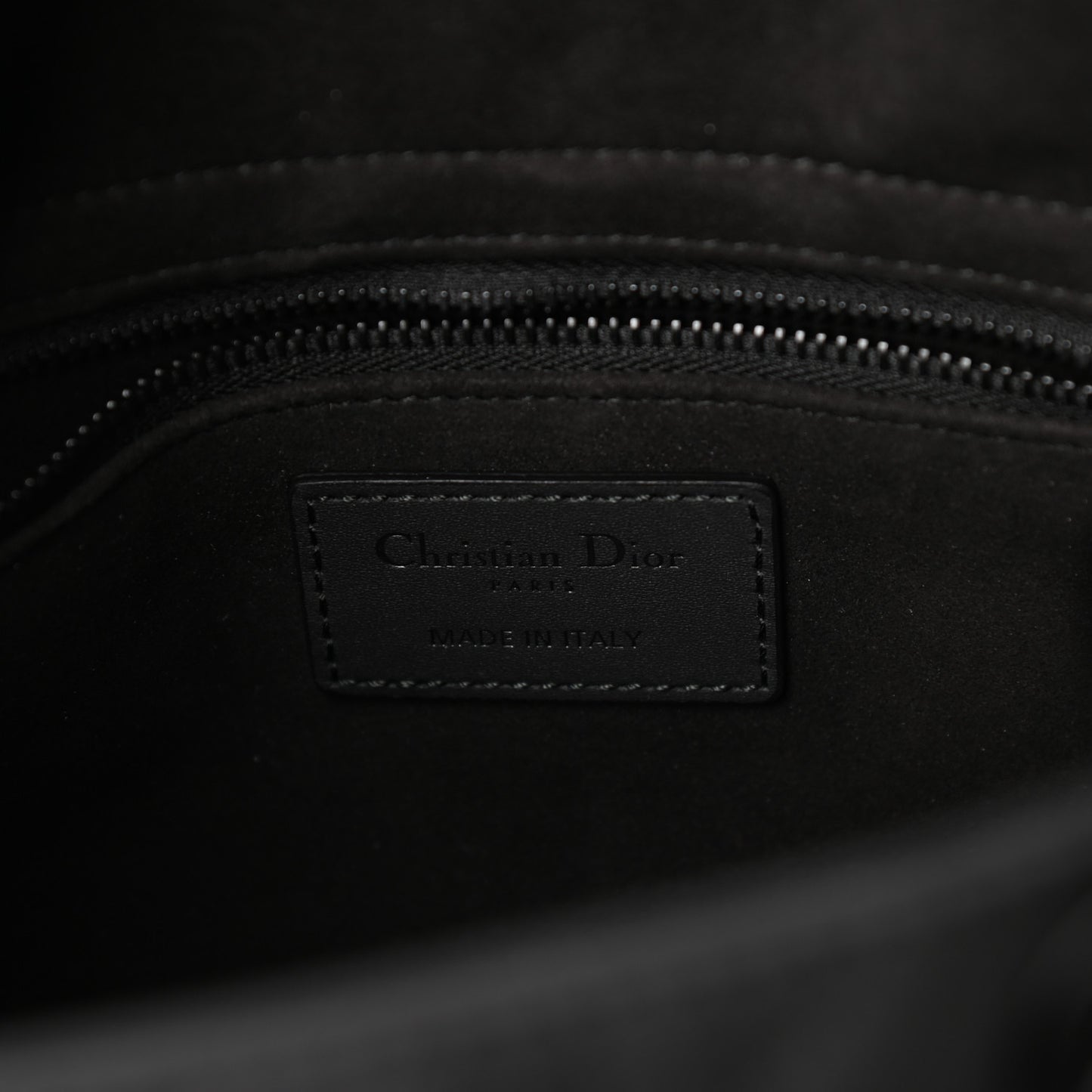 Ultra Matte Calfskin Cannage Medium Lady Dior Black