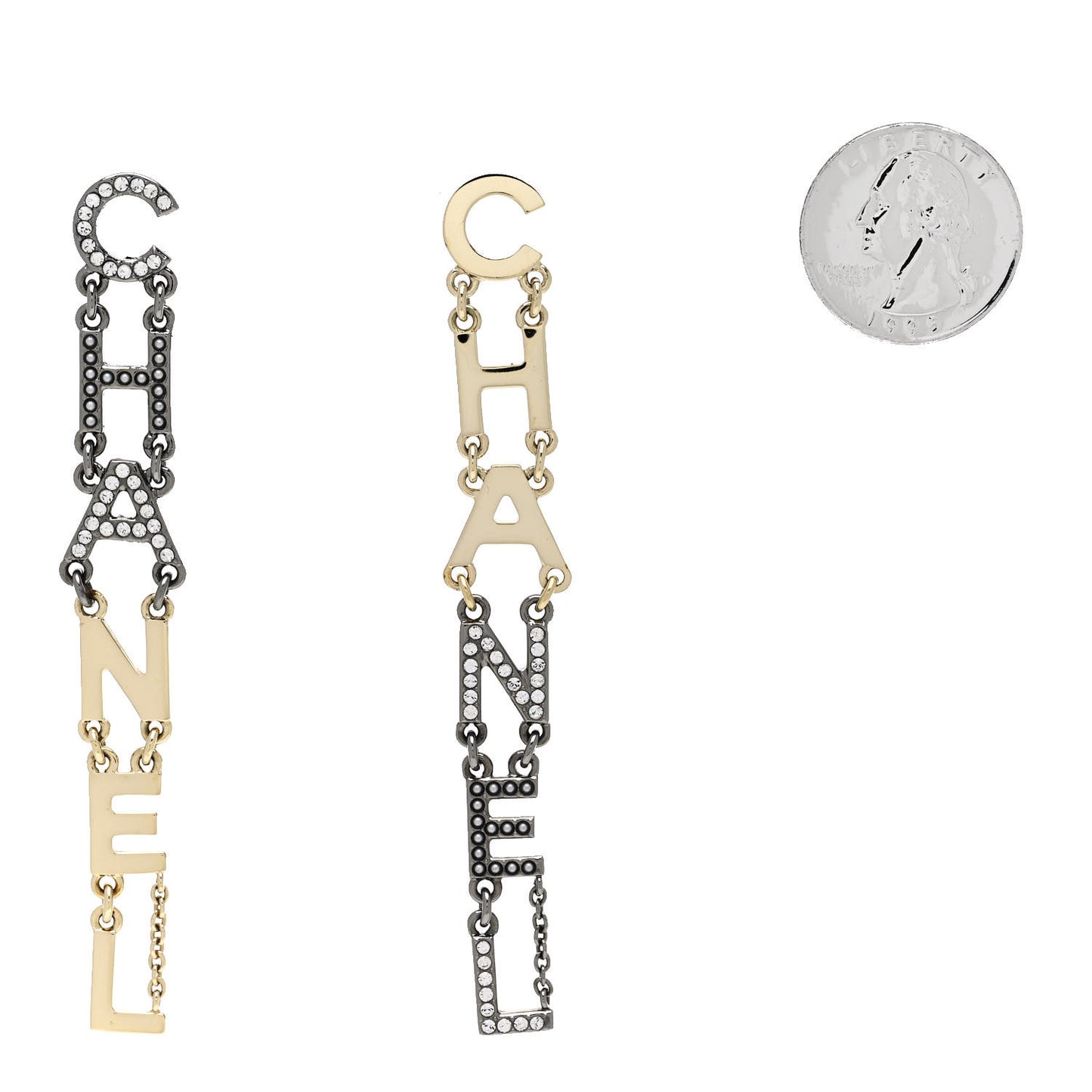 Crystal Pearl Bright Young Things Earrings Gold Ruthenium