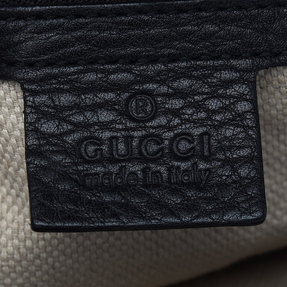 Gucci Pebbled Calfskin Medium Soho Chain Shoulder Bag Black 6 of 11
