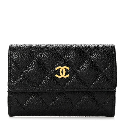 Chanel Caviar Quilted Flap Card Holder Black 1 of 8
