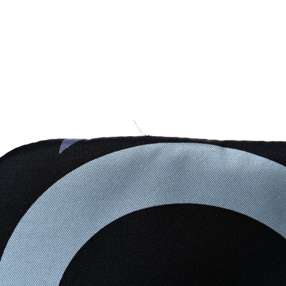 Chanel Silk Maxi Scarf Chanel 19 Flap Black Blue White 13 of 17