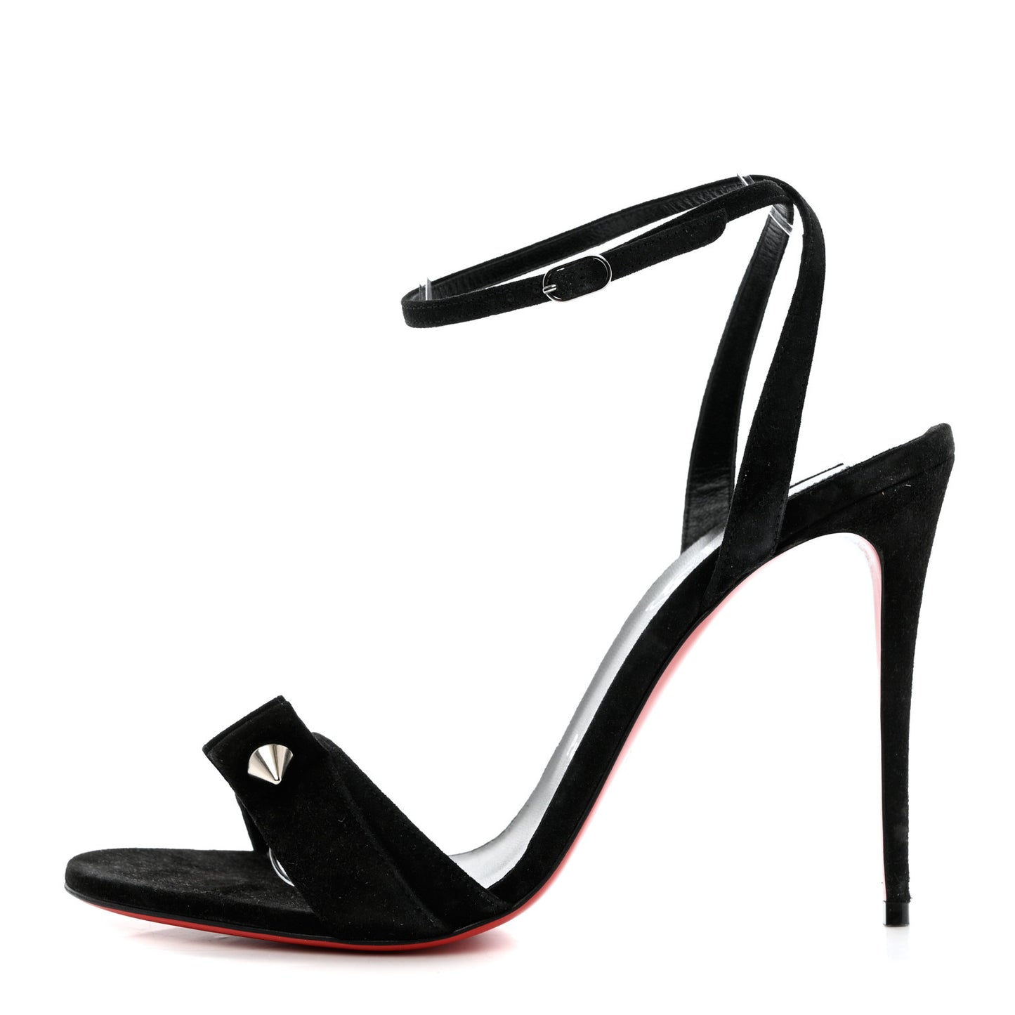 Veau Velours Umberta 100 Sandals 40 Black