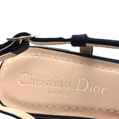 Christian Dior Tweed Cannage Slingback Ballet Pumps 39 Denim 8 of 11