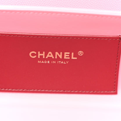 Chanel Shiny Caviar Preppy Coco Small Bowling Bag Pink 6 of 10