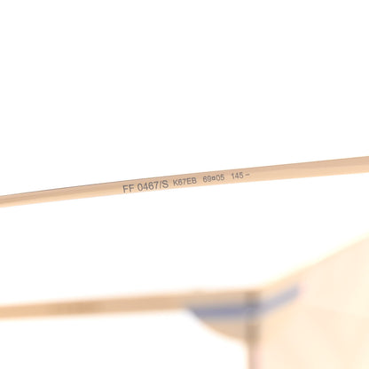 Fendi FF Fabulous 2.0 Shield Sunglasses FF 0467/S Gold 6 of 7