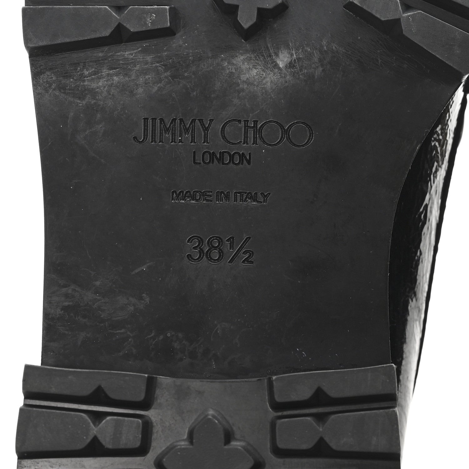 Jimmy Choo Naplack Crystal Welt Deanna 30 Penny Loafers 38.5 Black