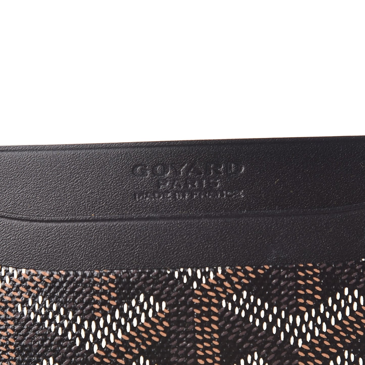Goyardine Saint Sulpice Card Holder Black