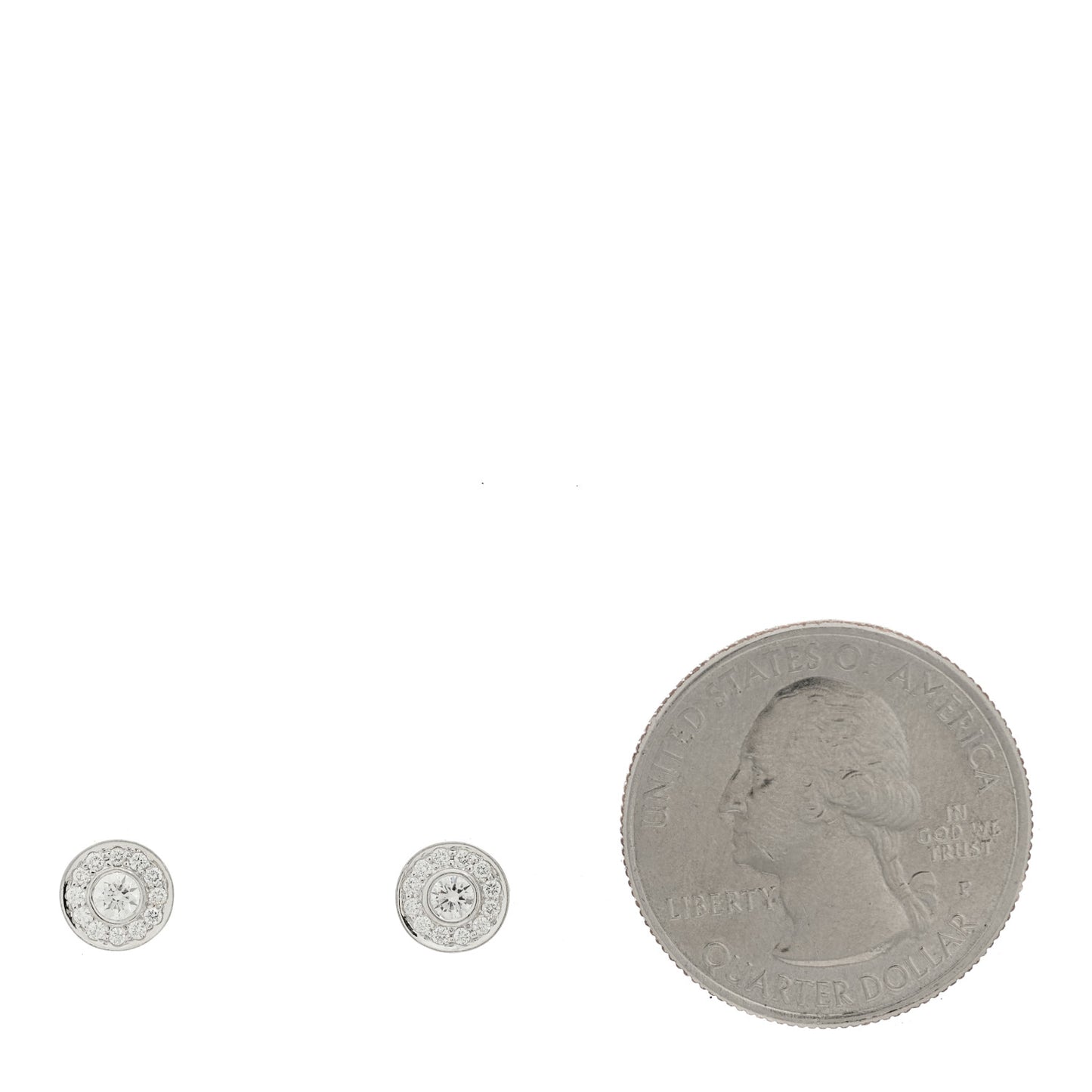 Platinum Diamond Mini Circlet Earrings