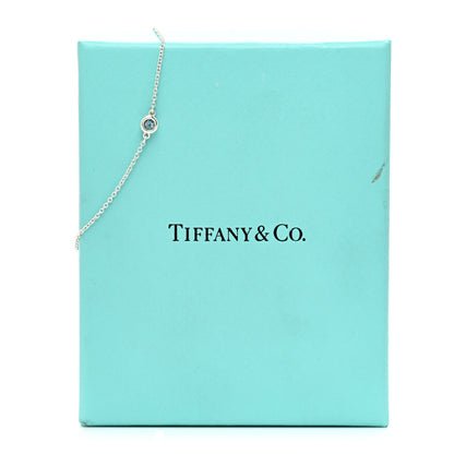 Tiffany Sterling Silver Aquamarine Elsa Peretti Color By The Yard Bracelet 4 of 4
