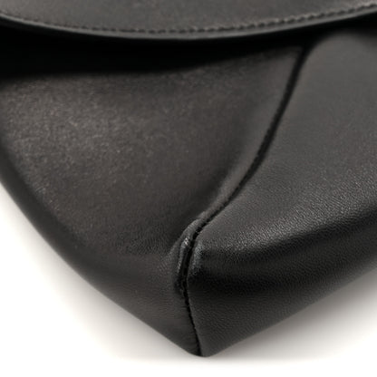 Saint Laurent Lambskin Small Cassandre Envelope Pouch Black 8 of 8