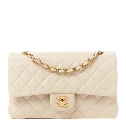 Chanel Lambskin Quilted Medium Double Flap Light Beige 1 of 11