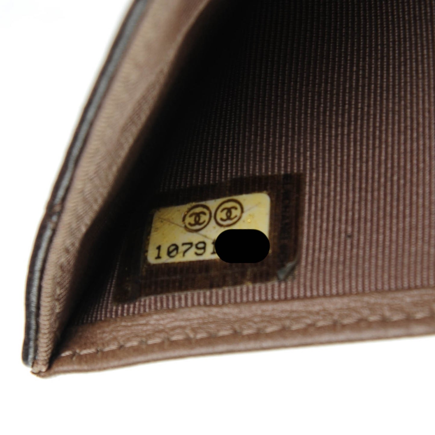Lambskin Quilted Double Sided Wallet Brown