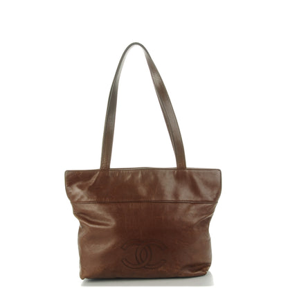 Chanel Calfskin CC Tote Brown 1 of 7