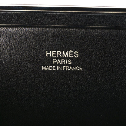 Hermes Chevre Chamkila Mors De Bride Bag Black 5 of 9