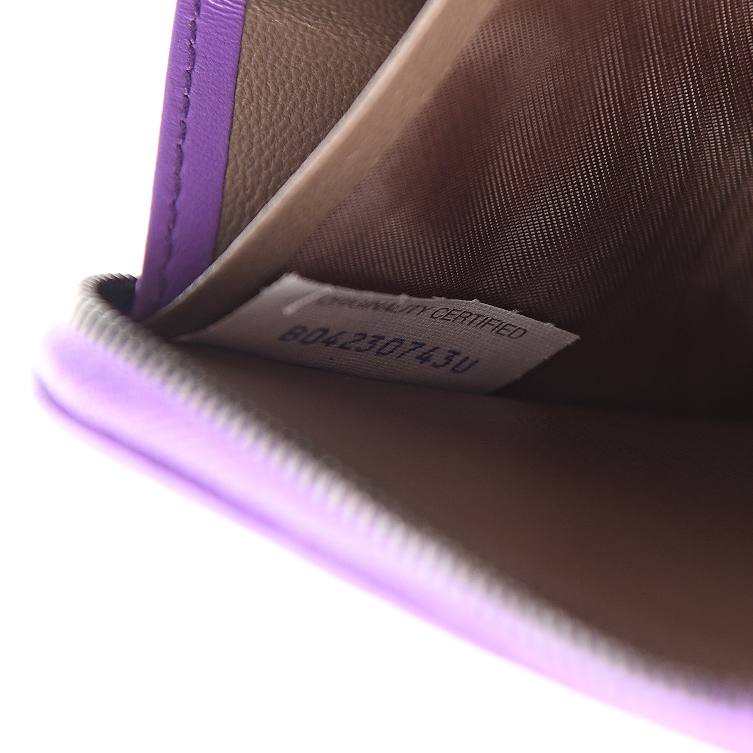 Bottega Veneta Nappa Intrecciato Flat Zip Pouch Deco Rose Corot 6 of 6