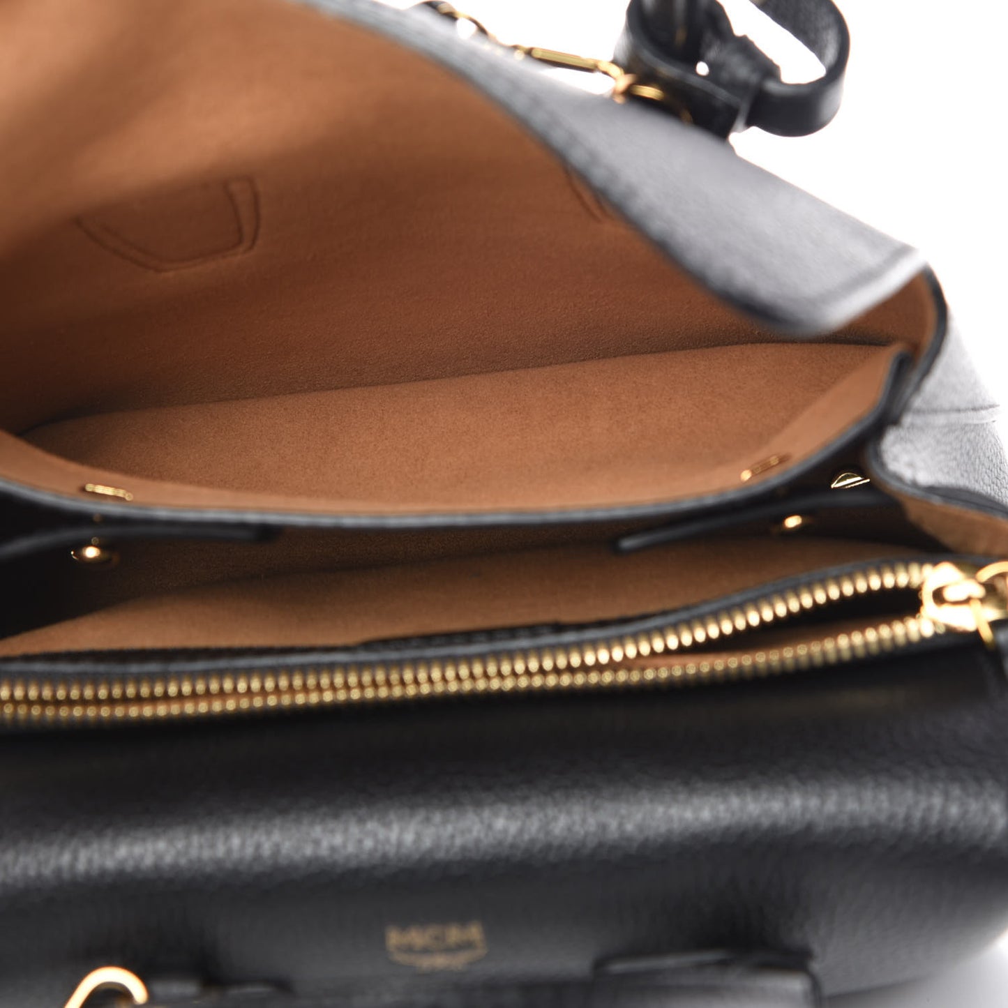 Grained Calfskin Mini Milla Tote Phantom Grey
