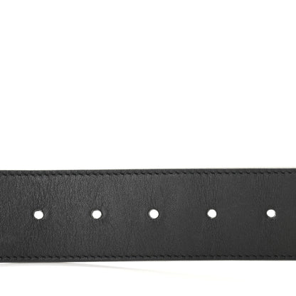 Gucci Moon Calfskin Pearl Double G 40mm Belt 80 32 Black Cream 10 of 10