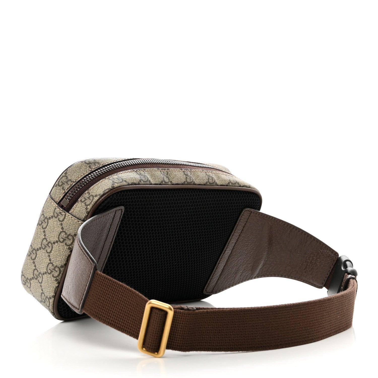 Gucci Soft GG Supreme Monogram Medium Ophidia Belt Bag Dark Brown 2 of 10