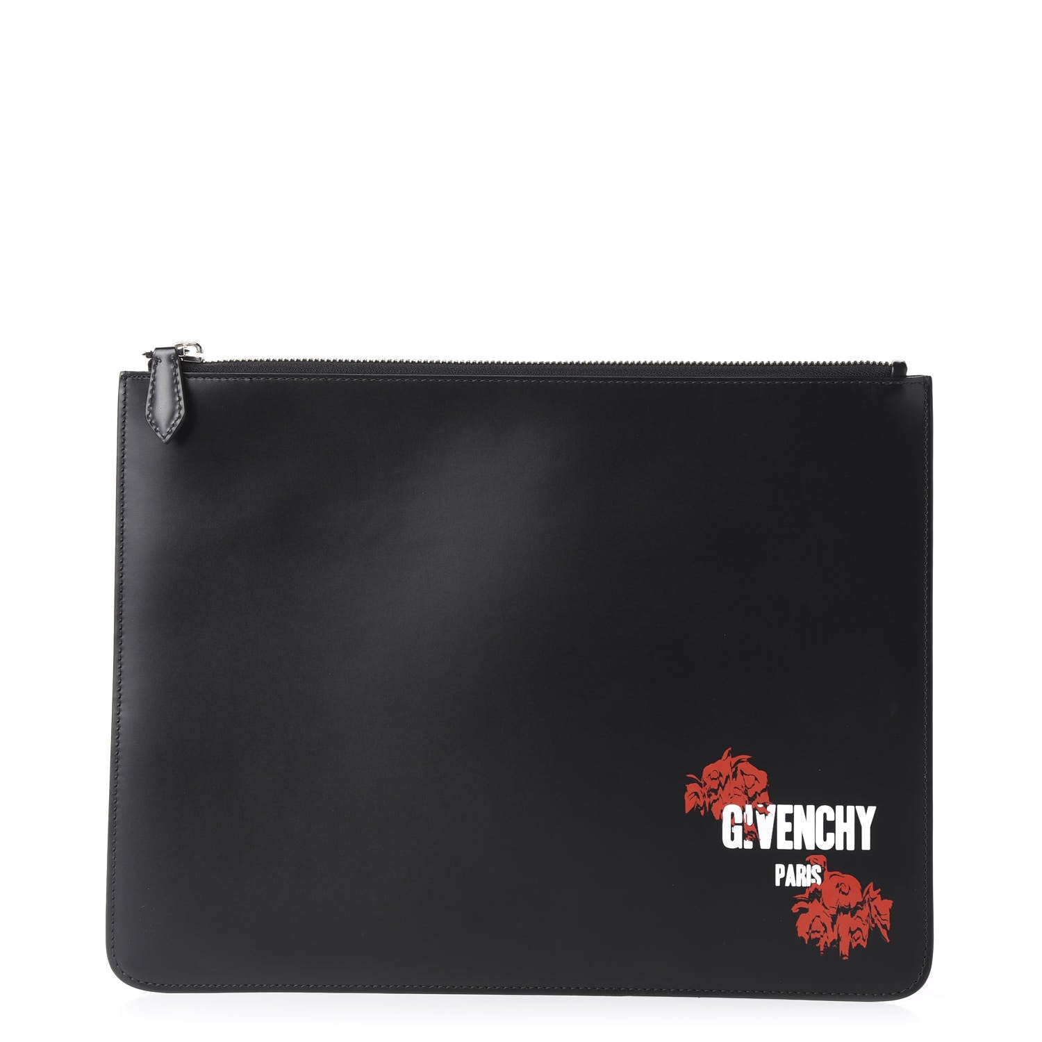 Givenchy Calfskin Large Logo Pouch Black 1 of 8